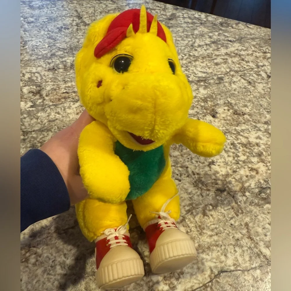 Barney & Friends BJ Plush Vtg Yellow Character 90s Character Dinosaur Nice! - Picture 7 of 8
